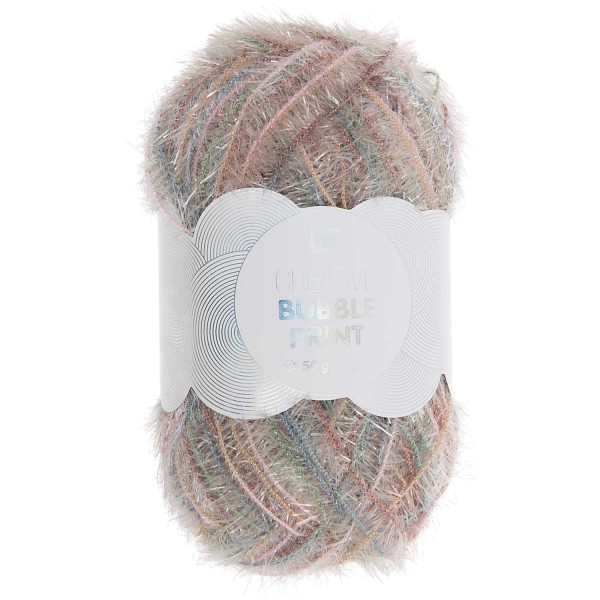 Rico Design Creative Bubble Print 50 g | Schwammgarn aus 100 % Polyester | 90 m