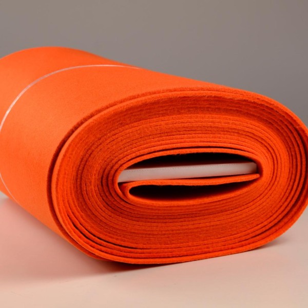 5,0 mm Filz-Carsten-45 cm breit-Orange