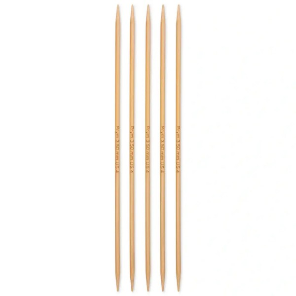 Strumpfstricknadeln-Bambus-20 cm Länge-5 mm Stärke