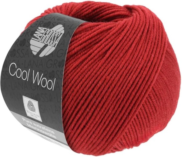 LANA GROSSA Cool Wool Uni Dunkelrot