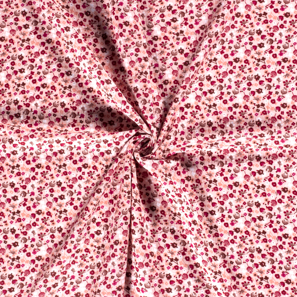 Musselin-Bärbel-Große Blumen-Pink