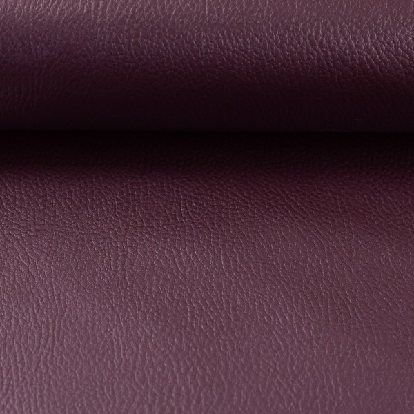 REX-Metallic Lederimitat von Swafing Beere Dunkel