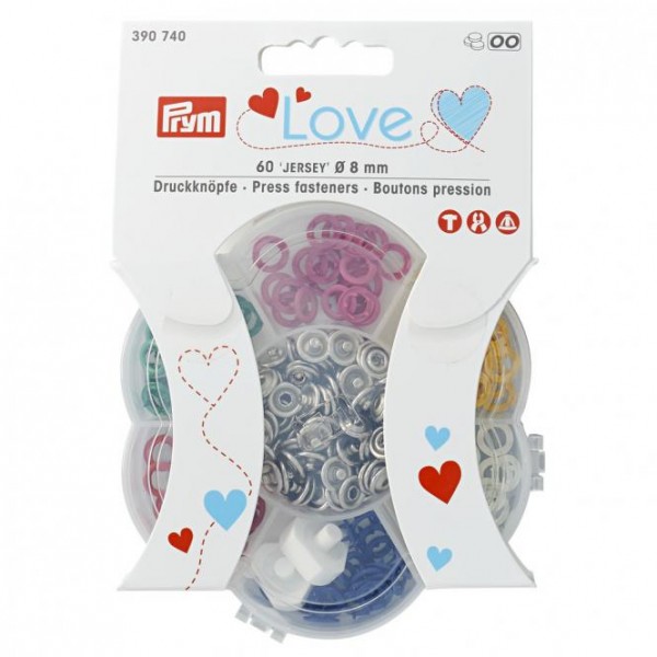 Druckknöpfe Jersey, Prym Love, 8mm, in 6 Farben