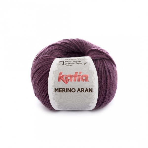 Merino-Aran-Wolle-Violett