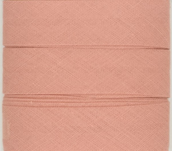 Baumwoll-Schrägband Uni Alt Pink