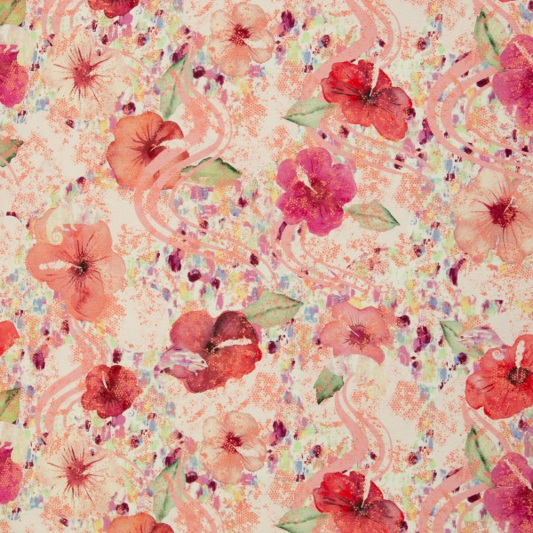 Baumwolljersey bedruckt Mystical Florals by Anette Kithier von Swafing