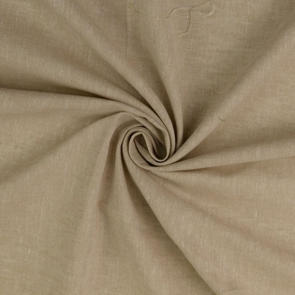 Leinenstoff Uni Sand