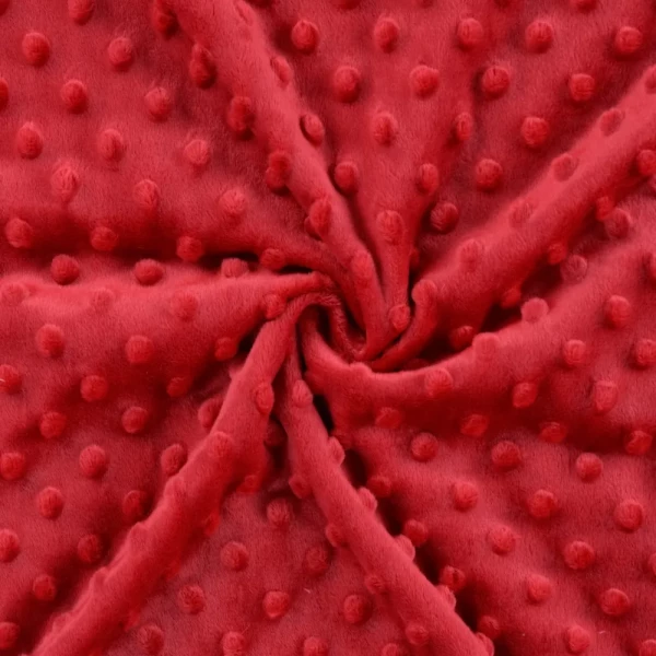 Minky Stoff-Chantal-Red