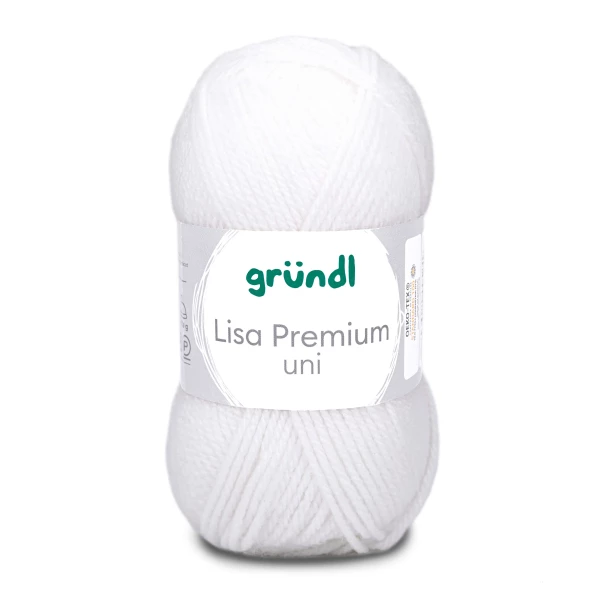 Lisa Premium Uni von gründl-Weiß-10 Stück