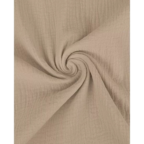 Musselin Extrabreit XXL Taupe 654