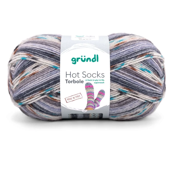 Hot Socks Torbole 6-fach von gründl-Jeans-Marine-Schiefer