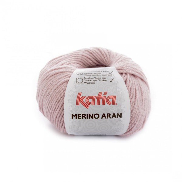 Merino-Aran-Wolle-Mittel Rose