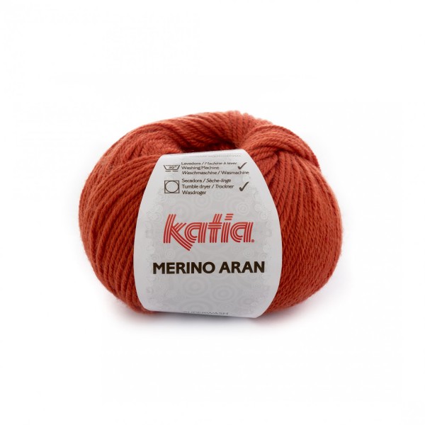 Merino-Aran-Wolle-Orange