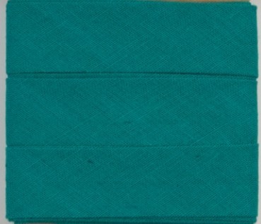 Baumwoll-Schrägband Uni Emerald