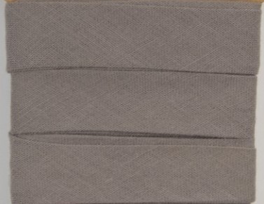 Baumwoll-Schrägband Uni Grau
