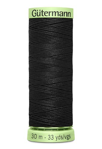 Gütermann Knopflochgarn 30m Schwarz 0000