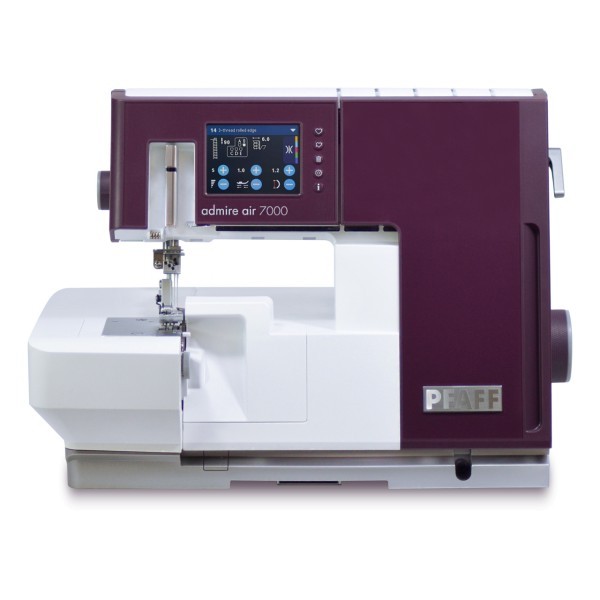 PFAFF® admire™ air 7000 – Premium Coverlock mit Lufteinfädelung, Touchscreen & 26 Sticharten