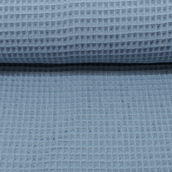 Waffelpique-Nelson-fein-Jeansblau