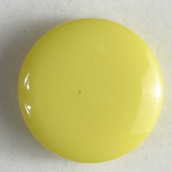 MODEKNOPF SCHLICHT, GLÄNZEND - GRÖSSE: 13MM - FARBE: GELB