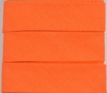 Baumwoll-Schrägband Uni Orange