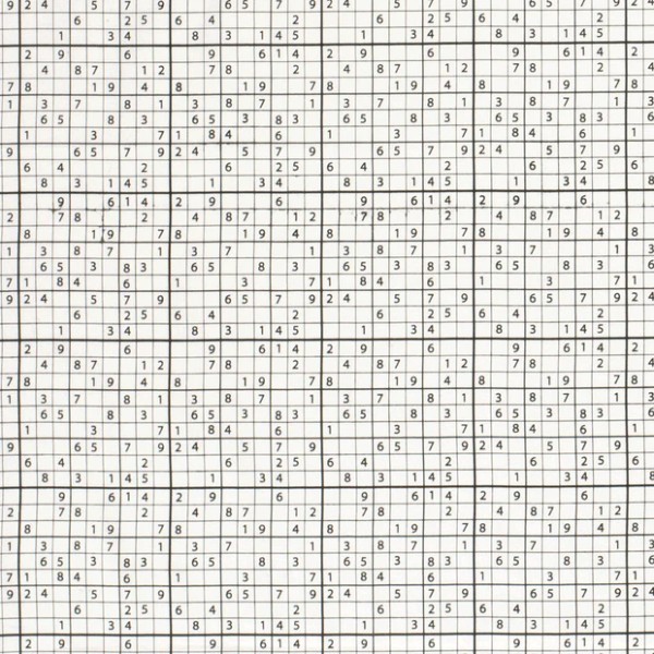 Baumwolle Popeline, Sudoku Muster