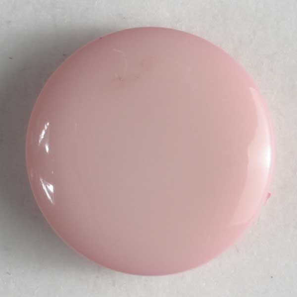 MODEKNOPF SCHLICHT, GLÄNZEND - GRÖSSE: 13MM - FARBE: PINK