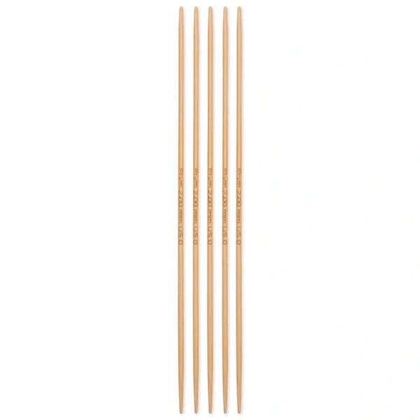 Strumpfstricknadeln Prym 1530, Bambus, 15cm, 2,00mm