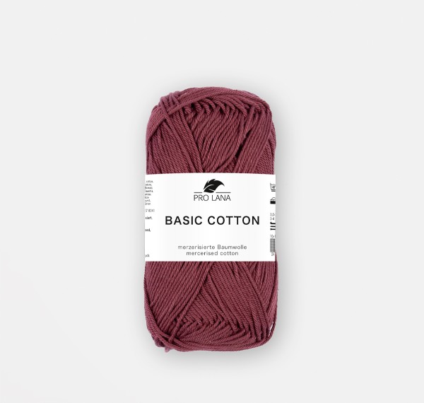 Basic Cotton Baumwoll-Häkelgarn-Bordeaux
