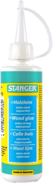 STANGER Holzleim D3 100 g – Wasserfester Holzkleber für Holz, Möbelbau & Bastelarbeiten