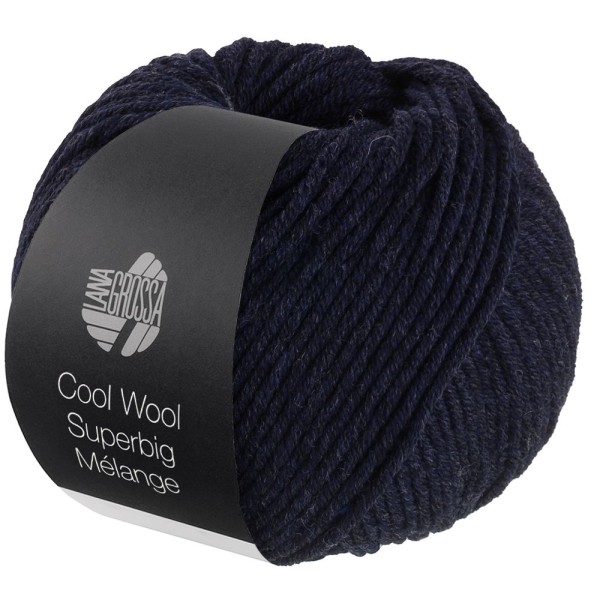 Cool Wool Superbig Melange-Nachtblau