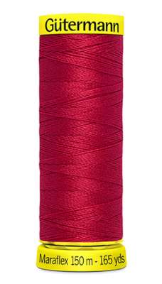 Gütermann Maraflex Elastischer Nähfaden – 150 M, Satsuma-Farbe, Für Stretchstoffe & Overlock-Optik