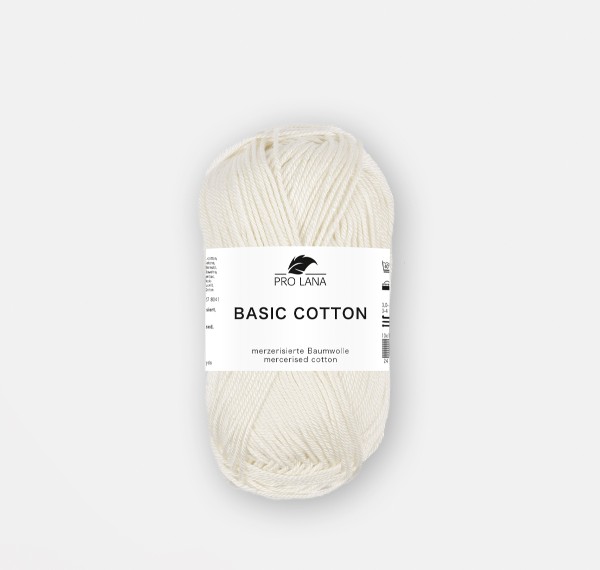 Basic Cotton Baumwoll-Häkelgarn-Soft Creme