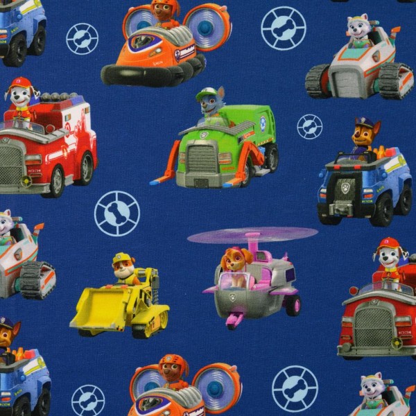 Baumwolljersey Bedruckt Paw Patrol Muster