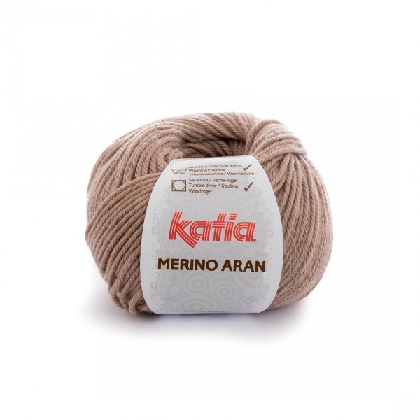 Merino-Aran-Wolle-Beige