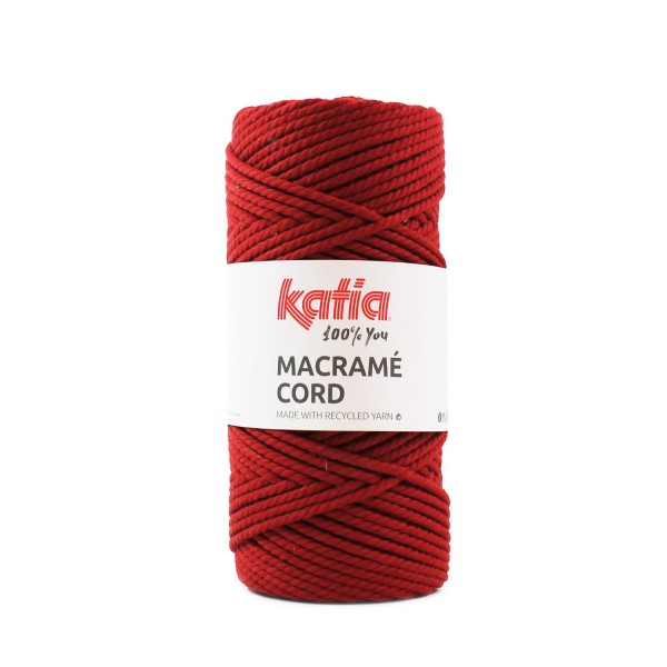 Macrame-Cord-Wolle-Rot