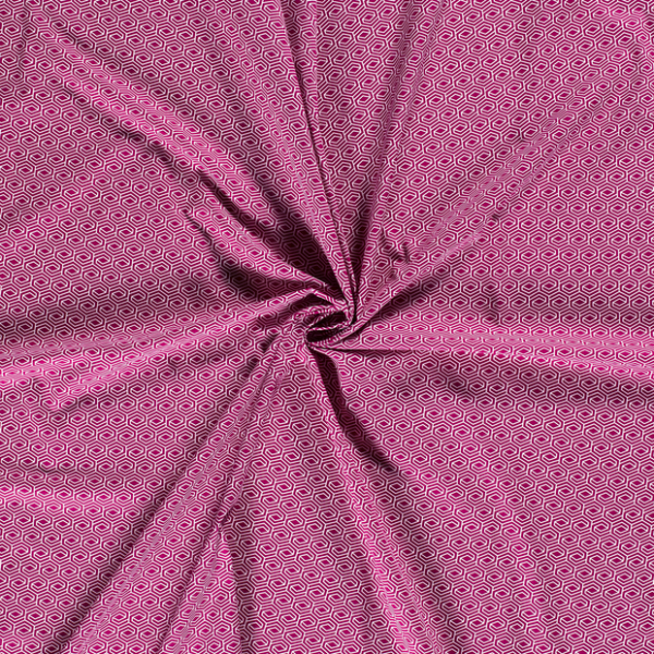 Baumwolle-Fünfeck-Dunkles Pink