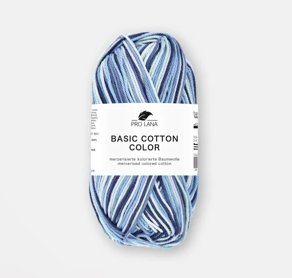 Basic Cotton Color Baumwoll-Häkelgarn-Blue