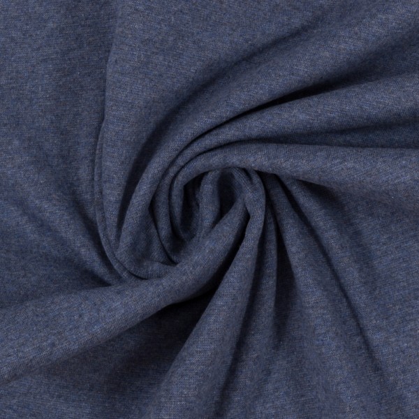 Bündchen-Heike melange-48er Schlauch-Jeansblau