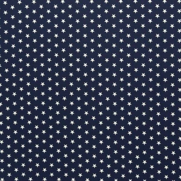 Baumwolle-Carrie-Sterne-Jeansblau
