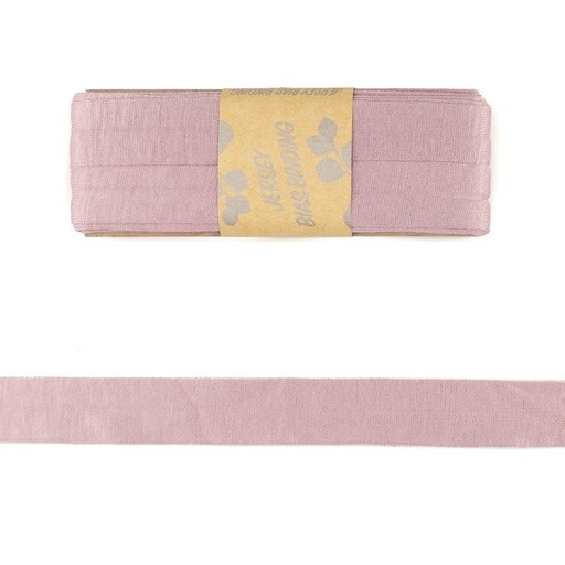 Viskose-Schrägband-Uni-Dawn Pink