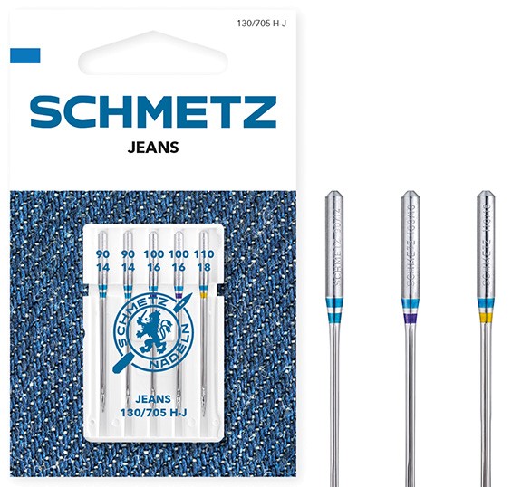 SCHMETZ Jeans-Nadeln – für Jeans, Denim, Canvas & feste Stoffe