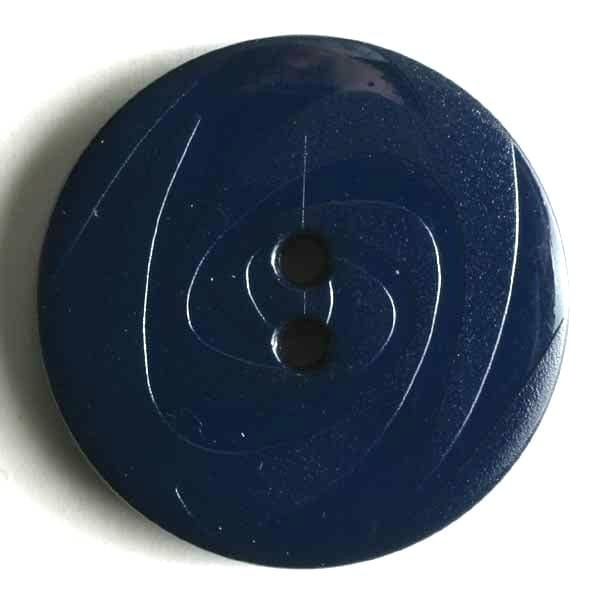 MODEKNOPF ABWECHSELND MATT UND GLÄNZEND, 2 LOCH - GRÖSSE: 23MM - FARBE: BLAU