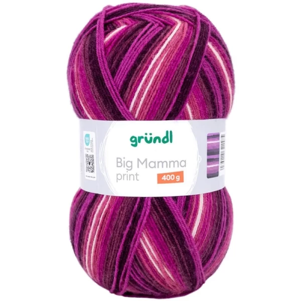 Gründl Big Mamma Print 400 g – Farbverlaufsgarn 1040 m | XXL-Knäuel