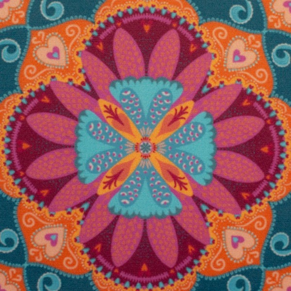 Dekostoff Bedruckt Boho Velvet by Bienvenido Colorido