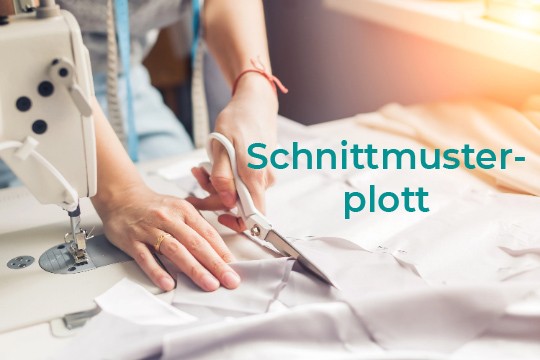 Dein Schnittmuster geplottet auf A0 S/W - Schnittmusterplott - keine Lust Schnittmuster zu Kleben?