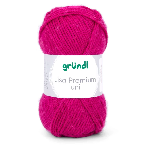 Lisa Premium Uni von gründl-Fuchsia-10 Stück