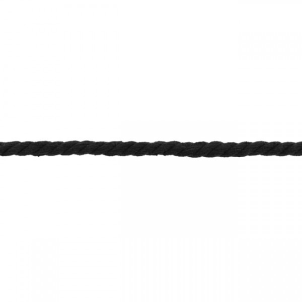 Hochwertige Baumwollkordel-10 mm-Schwarz