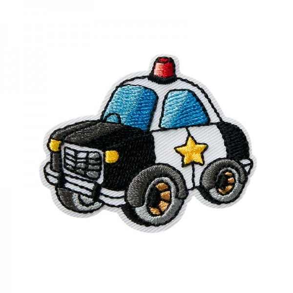 Aufbügler & Applikation-Polizeiauto