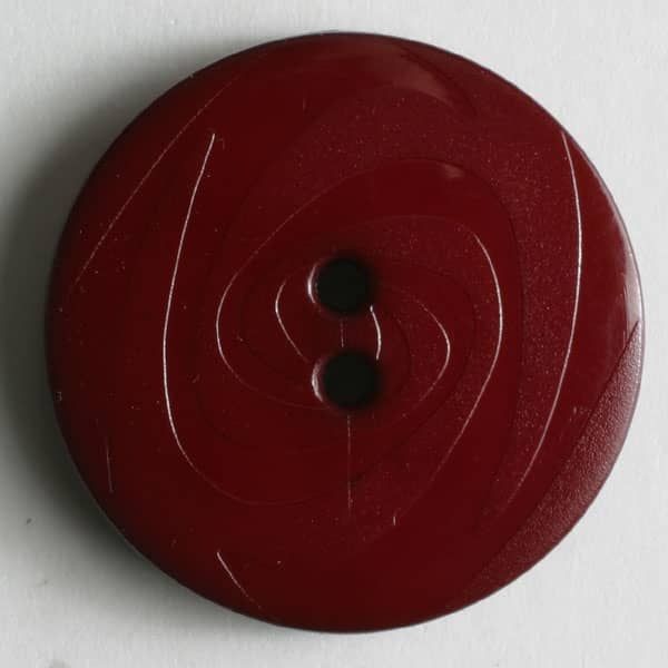 MODEKNOPF ABWECHSELND MATT UND GLÄNZEND, 2 LOCH - GRÖSSE: 19MM - FARBE: ROT