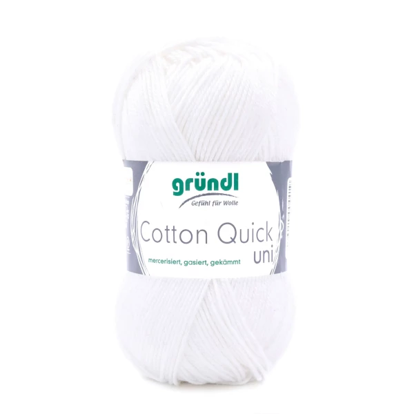 Cotton Quick Uni von gründl-Weiß